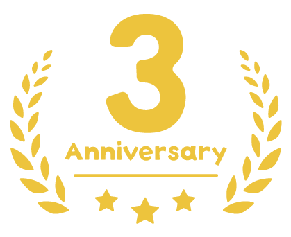おかげさまで3周年